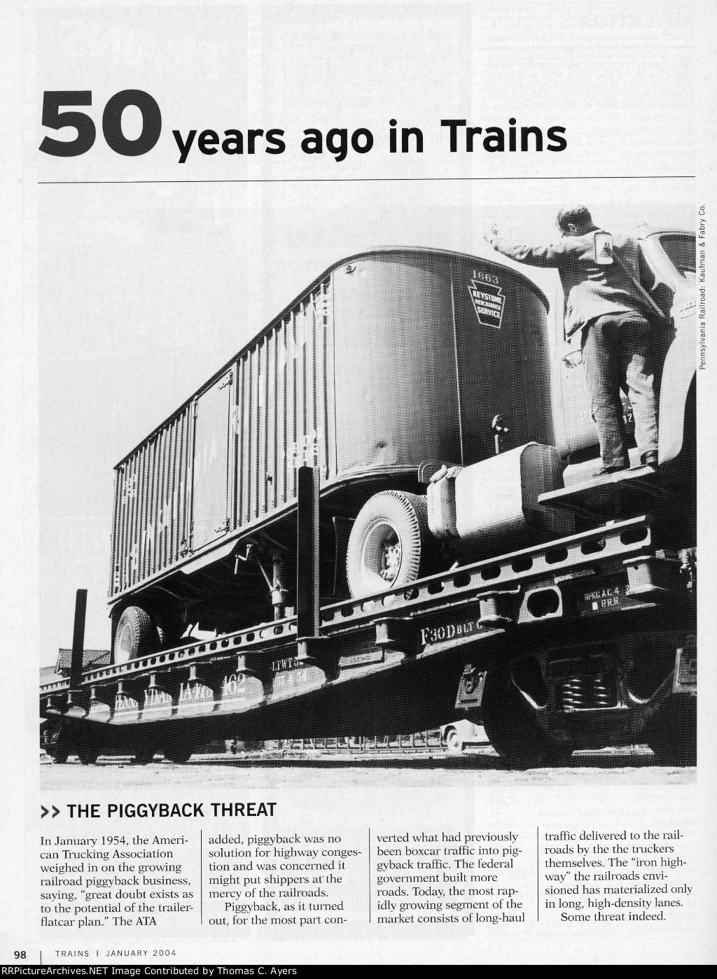 "50 Years Ago In 'Trains,'" Page 98, 2004